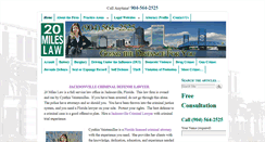 Desktop Screenshot of criminallawyerinjax.com